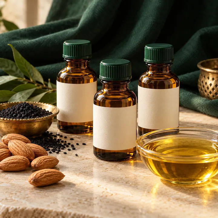 Herbal Hair Oil — Concept